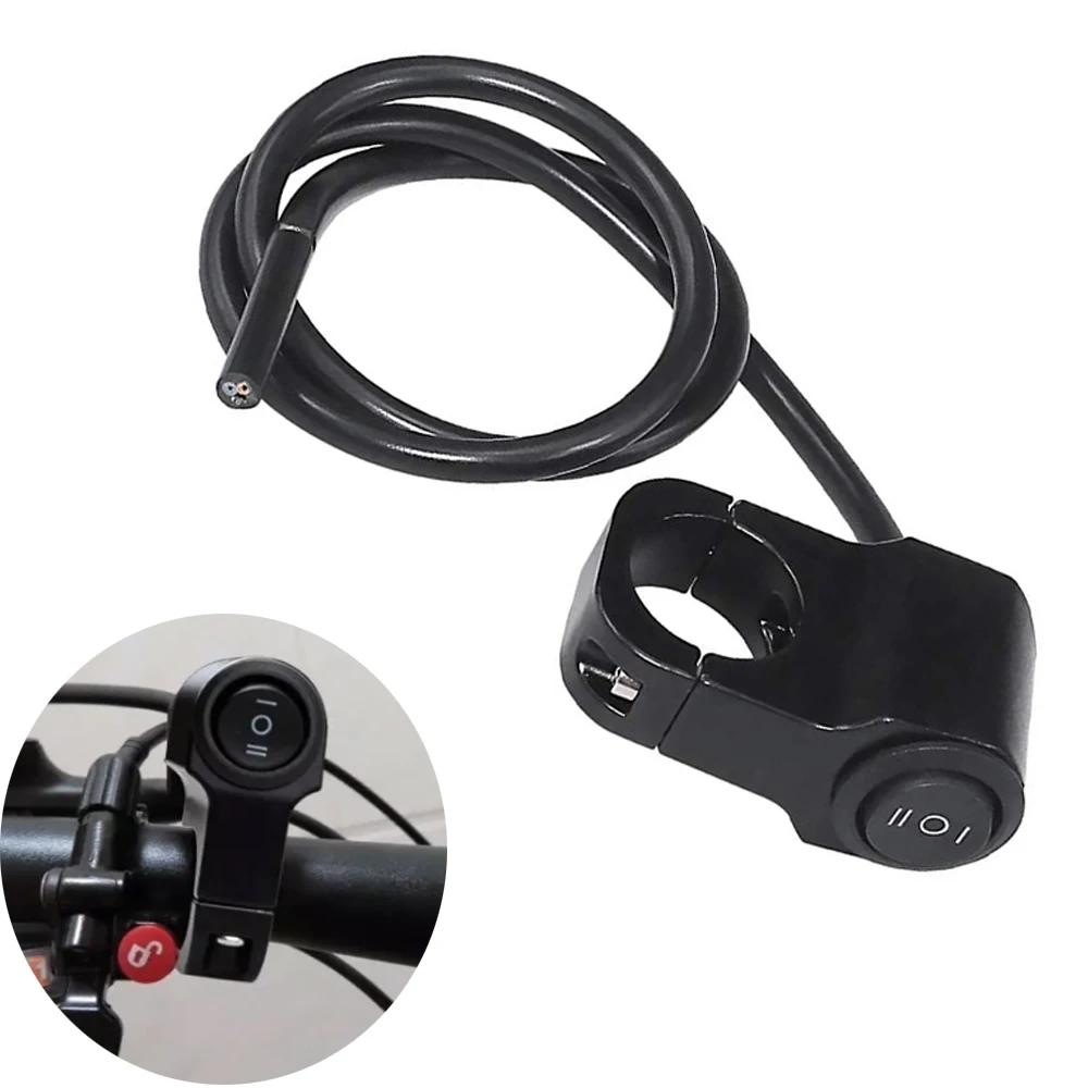 7/8in Motorcycle Handlebar Headlight ON/OFF Switch Light Button Aluminum Alloy Waterproof Fog Spotlight Switch for Scooter ATV