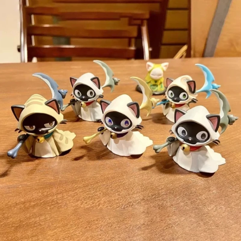 

Популярные игрушки-сюрпризы в виде кота-жнеца, фигурки-коты в форме жнеца, настольные украшения, специальные коллекционные подарки