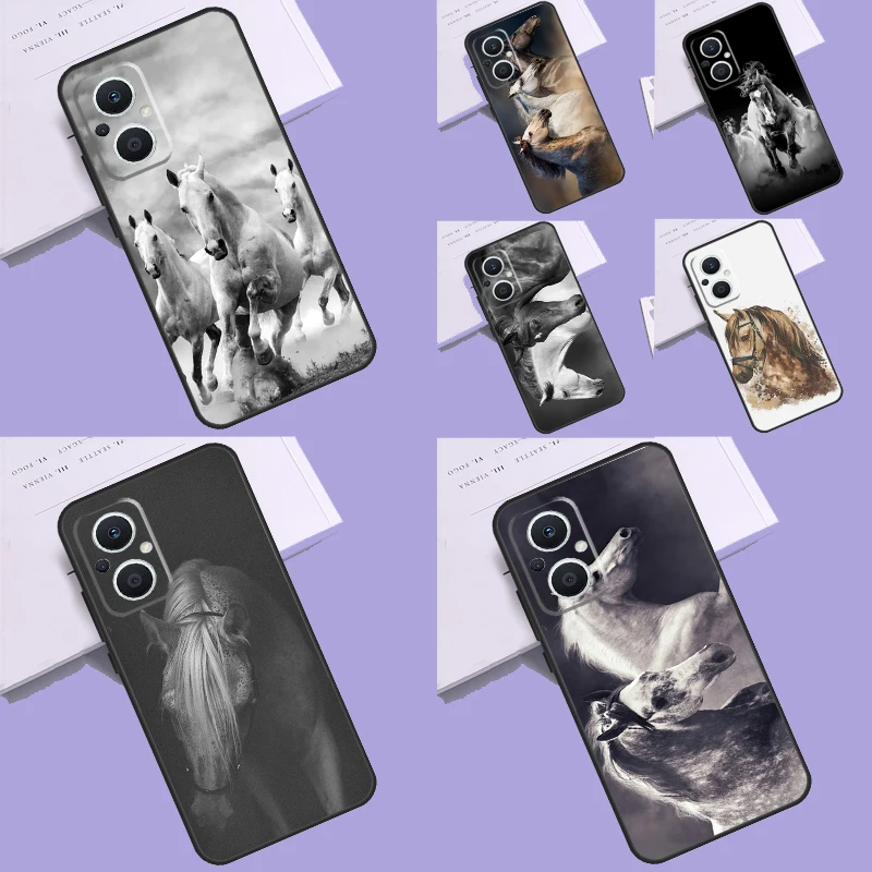 Horse Stallion Riding Colt Case For OPPO Reno 4Z 2Z 5Z 8T 10 4 5 6 7 8 Lite OPPO Find X3 Neo X2 Lite X5 X6 Pro Cover