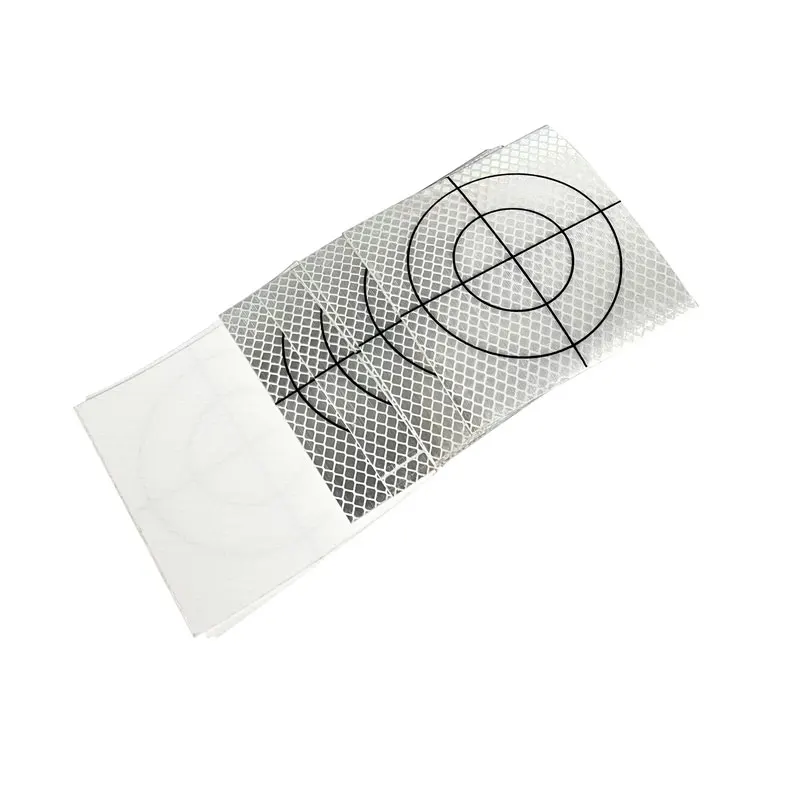 100pcs Size 100*100MM Reflector Sheet For Total Station Survey Geography White Target Sheet Reflective Sticker