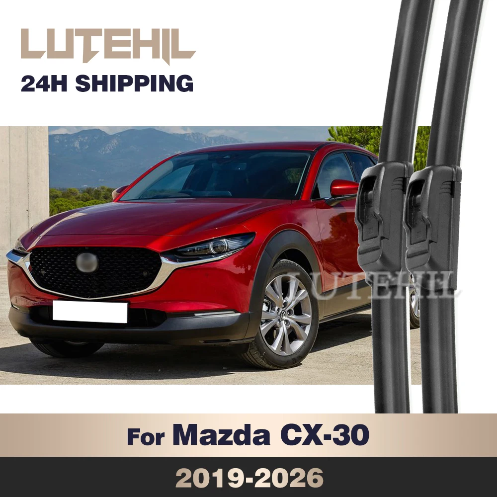 For Mazda CX-30 2019-2026 2020 2021 2022 Wiper Front Wiper Blades Windshield Windscreen Window Brush 26