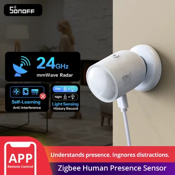 SONOFF SNZB-06P24 Sense Guard Presence Core 24G Zigbee Czujnik Obecności Człowieka 24GHz Radar mmWave Współpracuje z Matter i Apple Home