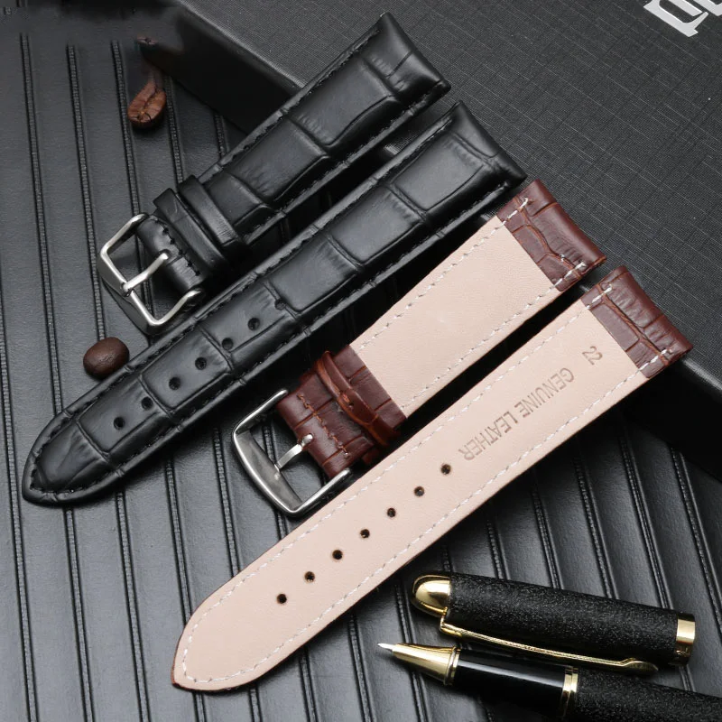 Genuine Leather Watch Strap for Men and Women For Armani AR1945 1946 AR2500 2502 1981 Cowhide Watch Band 14 18 20 22mm Bracelet