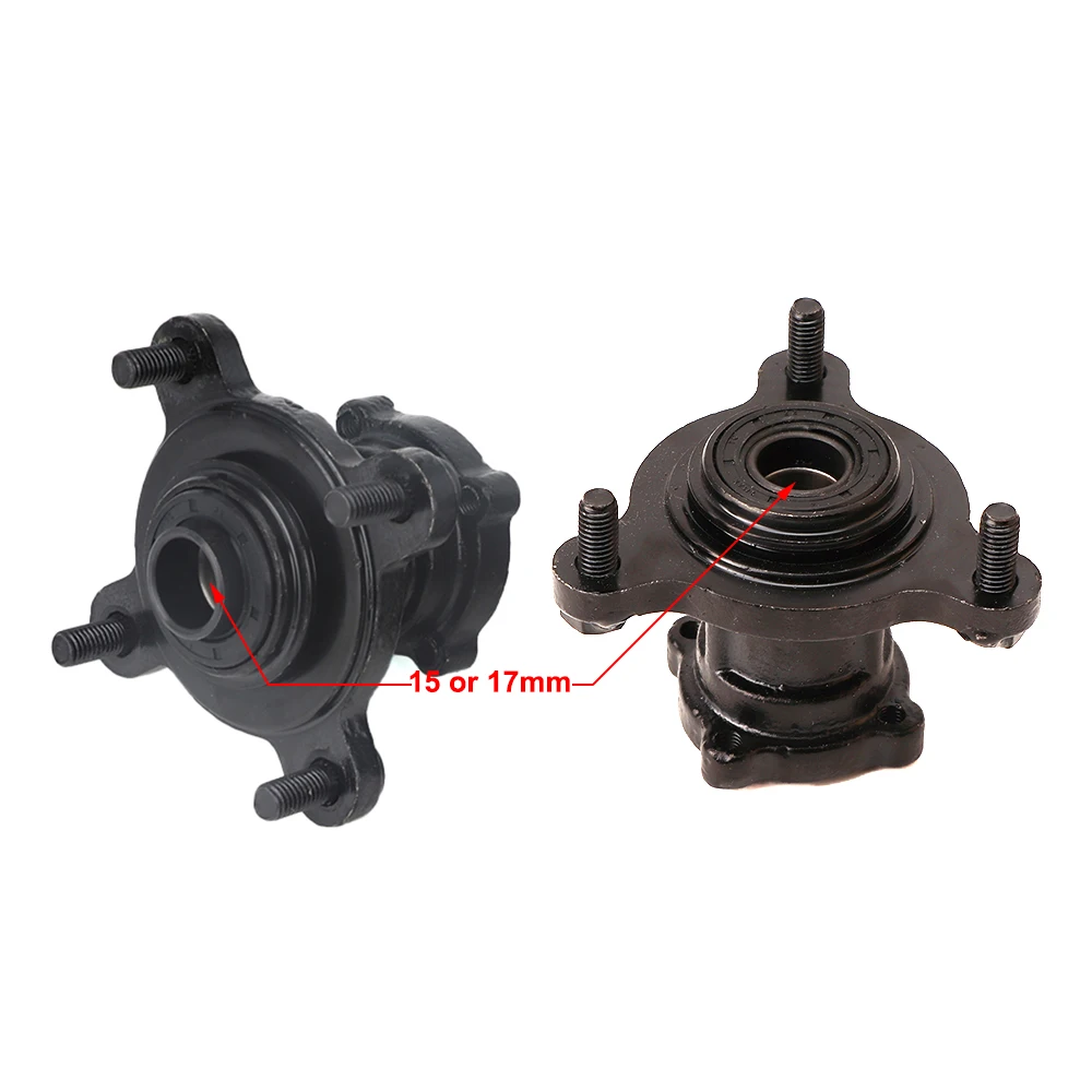 

ATV Front 15mm/17mm M8 *3 Stud Brake Disc Wheel Hub For 49cc 50cc 110cc 125cc 6 7 8 Inch Wheel Go Kart Buggy Karting Quad Bike