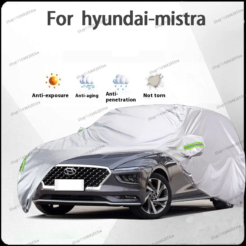 

Автомобильный чехол для Hyundai Mistra Fit — водонепроницаемый, пылезащитный, солнцезащитный козырек (УФ), снегозащитный | Серебряное полное покрытие с защитой в течение всего дня