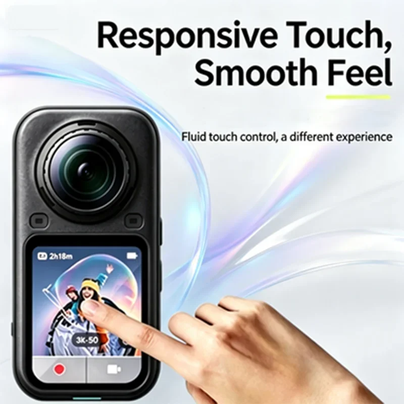 For Insta360 X6 Camera Curved Surface Full Glue Tempered Protective Film 3D Composite High-definition Anti-scratch Soft Film Kit
