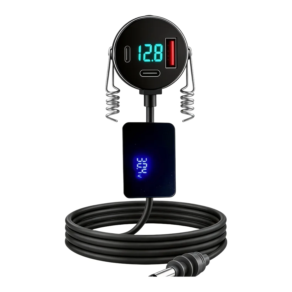 For Starlink For Mini 3-in-1 Car for Power Cable 100W Max Output 30V 2A Dual USB Port with Digital Display for Fast Wired