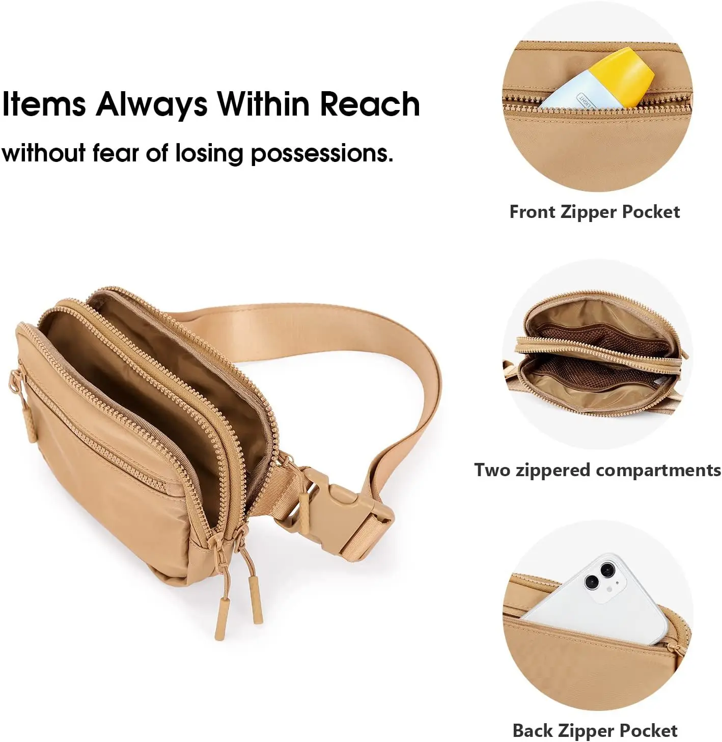 Women Waist Bags Fanny Pack Zipper Chest Bag 2023 New Outdoor Sports Crossbody Bag Casual Travel Belt Bag Pocket Money Pouch Bag