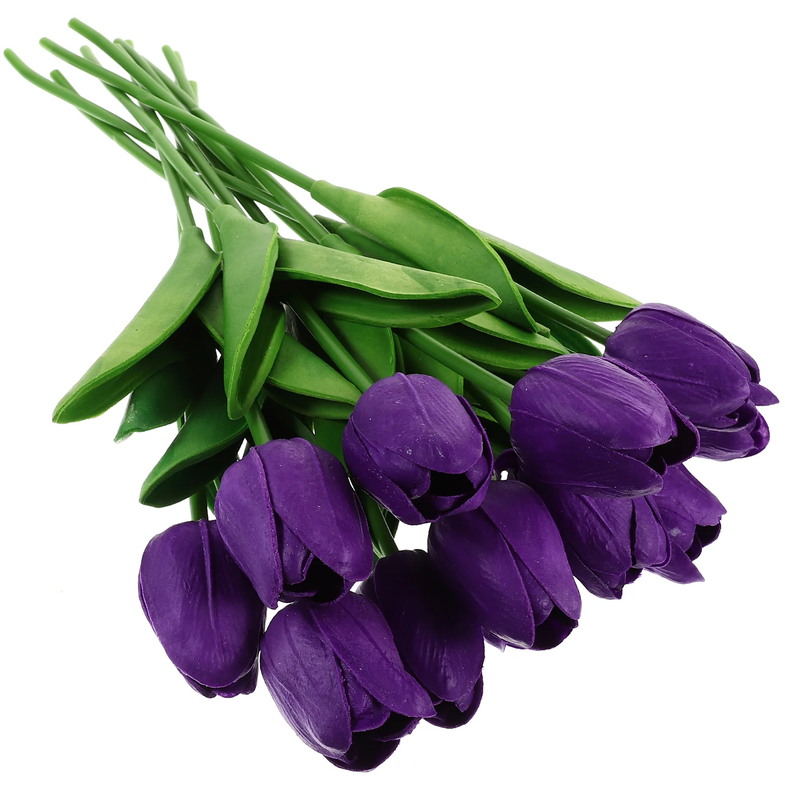 

12pcs Artificial Purple Faux Tulips Spring Table Centerpieces Artificial Tulips For Outdoors Lifelike DIY Decor Wedding Home