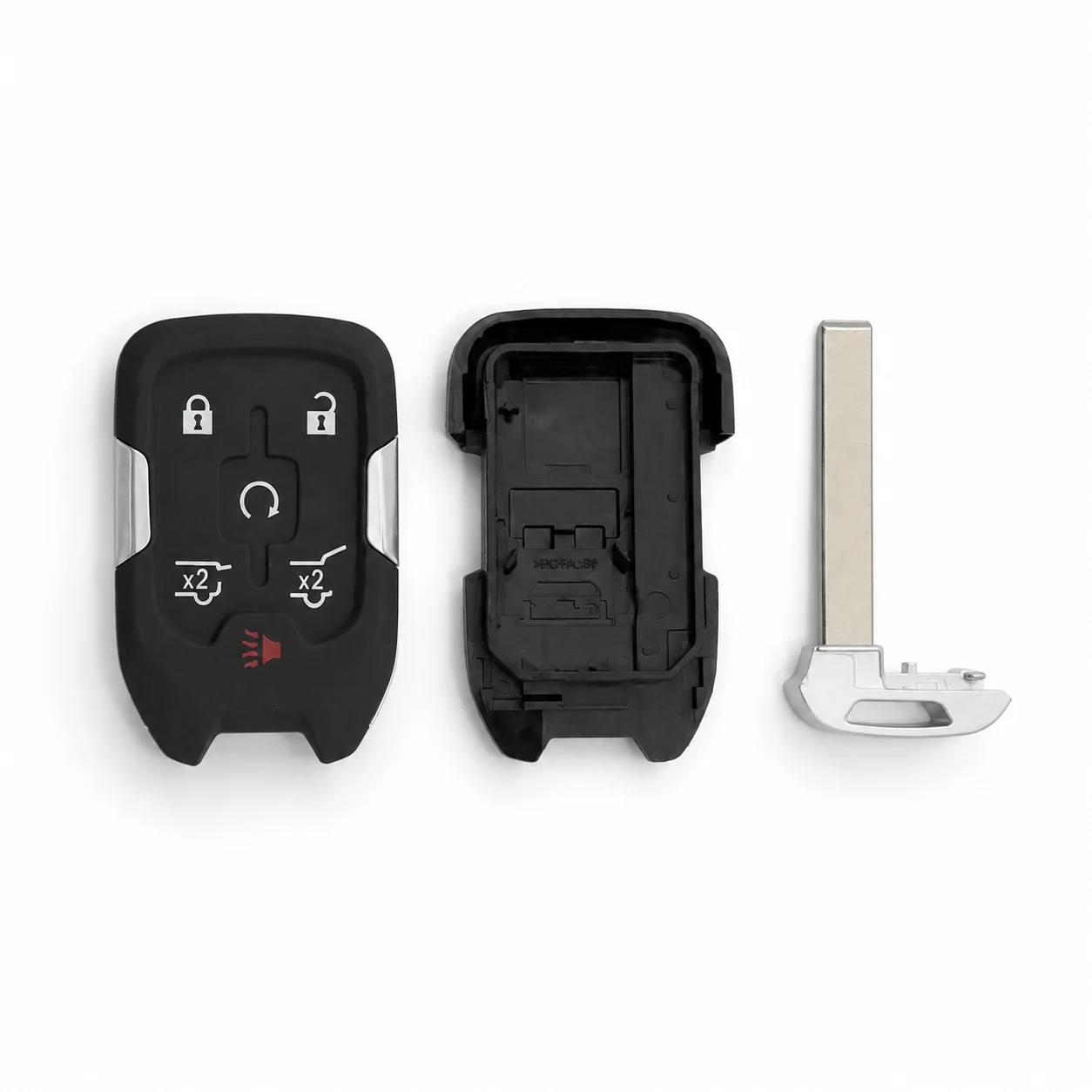 6Button Remote Key Fob Shell Case for Chevy Tahoe Suburban GMC Yukon XL Denali 2015 2016 2017 2018 2019 2020 HYQ1AA M3N-32337100