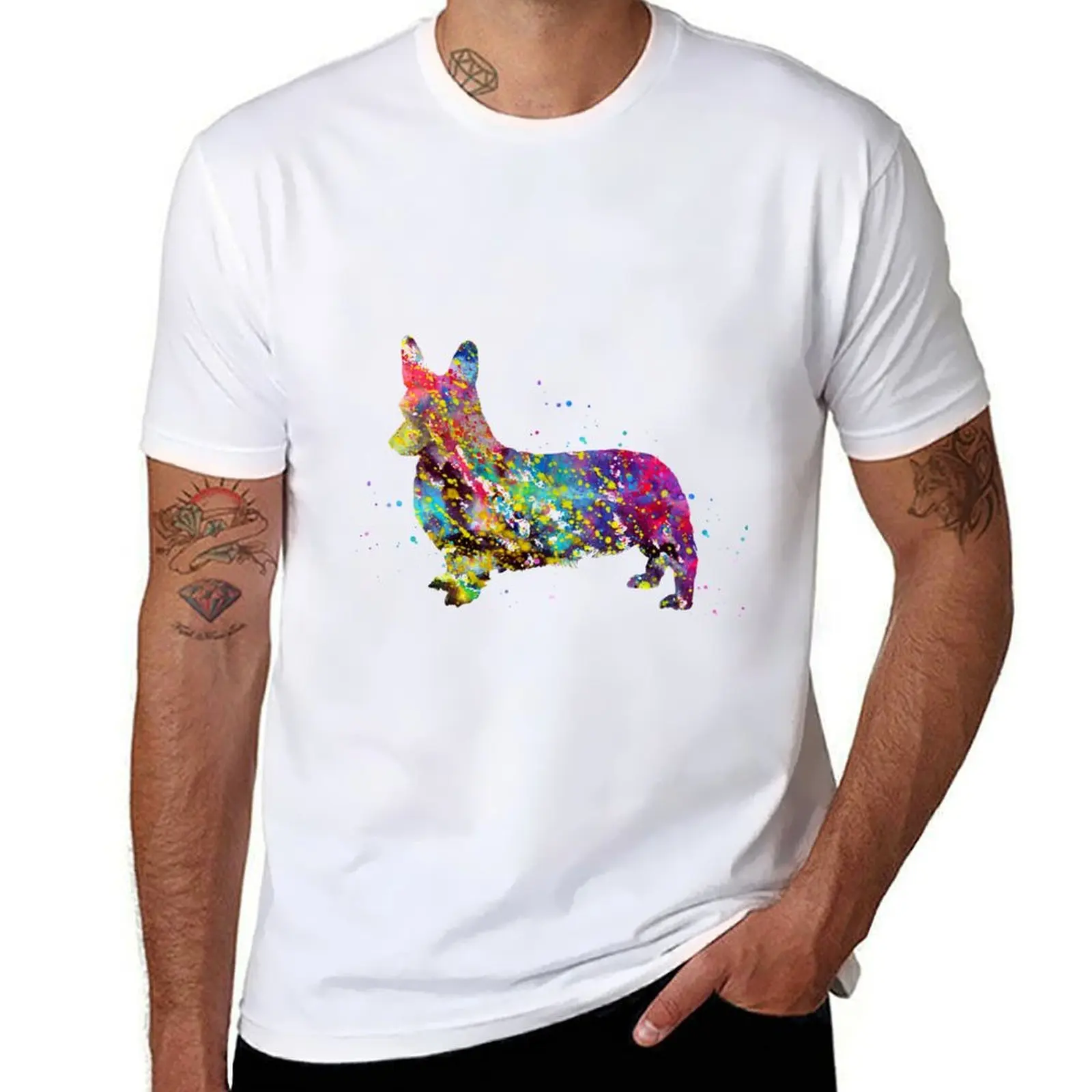 

Welsh Corgi T-Shirt man tshirt man t shirts cotton T-Shirt