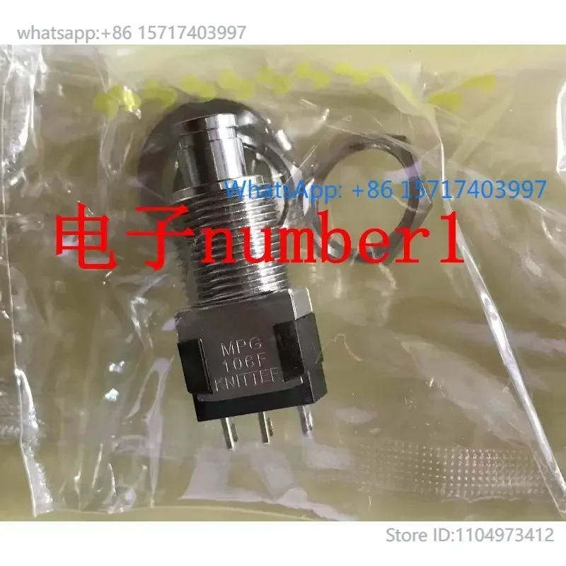 MPG106F push button switch, black, brand new original knitter-switch in stock