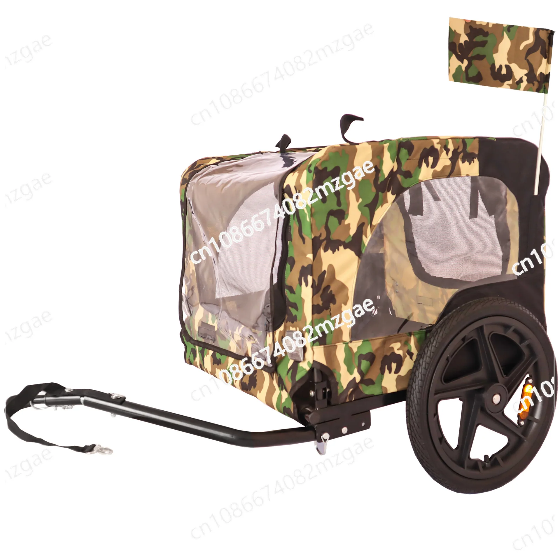 Outdoor riding rear trailer folding pet cart folding model