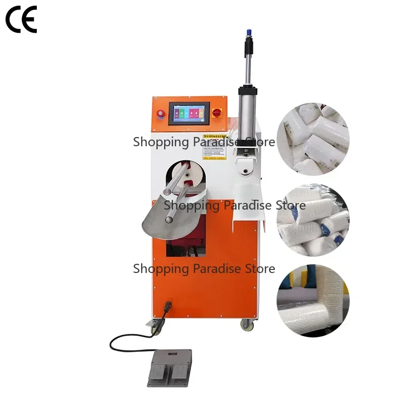 Quilt Rolling And Packing Machine Roll Pack Pillow Cushion Machine