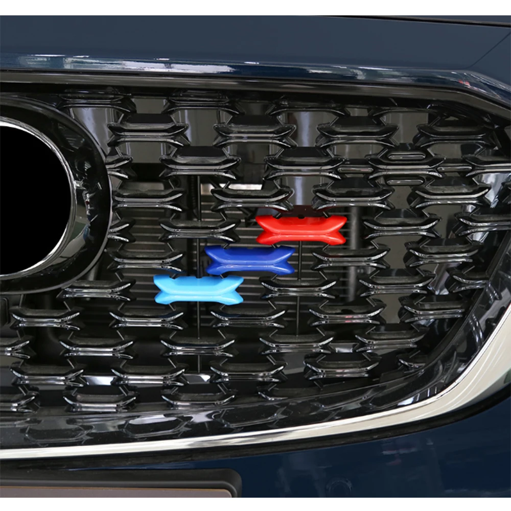 Car Front Grill Face Decoration Trim Molding Fit For Mazda cx-5 2022 2023 Exterior ABS Stickers Styling 3Pcs / 6pcs