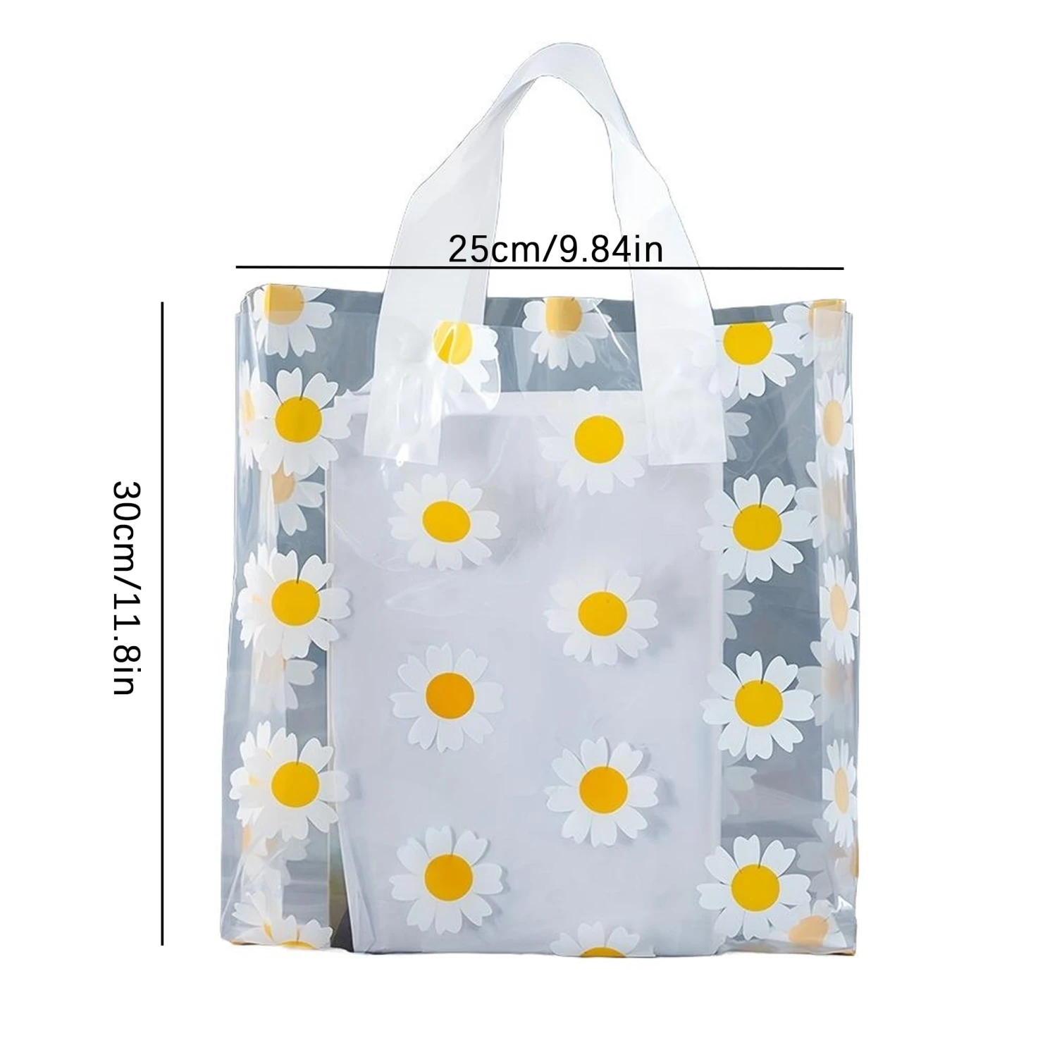 20pcs gift bags, transparent daisy bags, birthday gifts, anniversary, holiday gift bags, anniversary, party, surprise gift bags