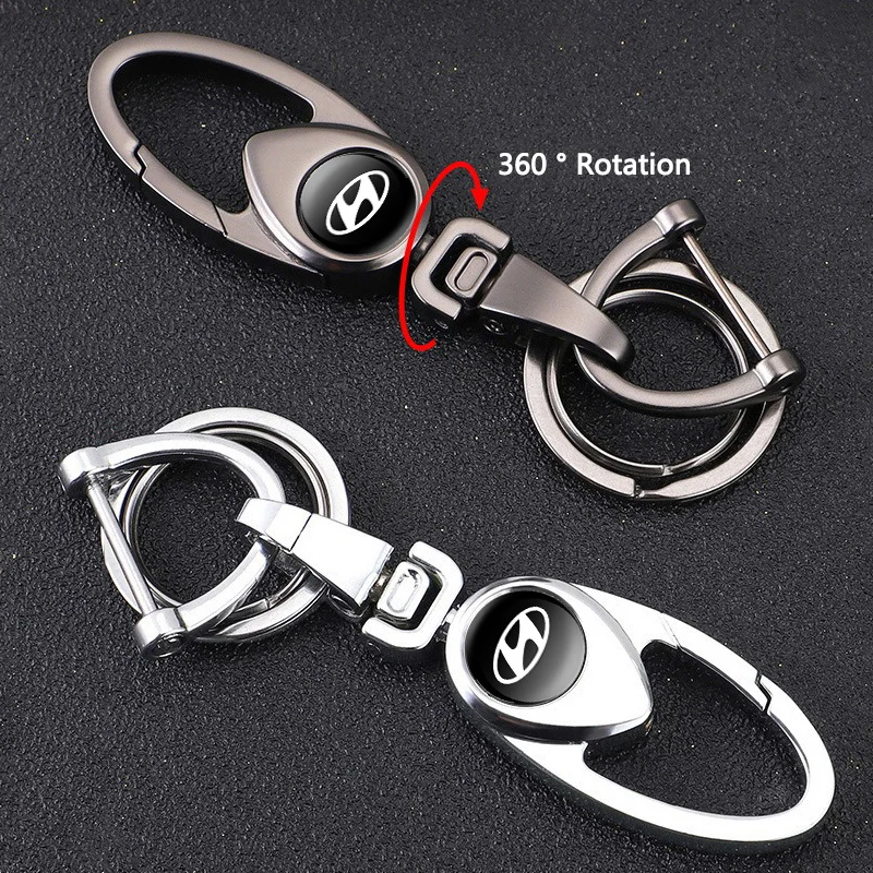 

Metal Car Keychain For Hyundai Creta Ix35 Ix45 I10 I30 I40 Tucson Santa Fe 2015 2017 2018 Tucson Elantra Azera Auto Accessories