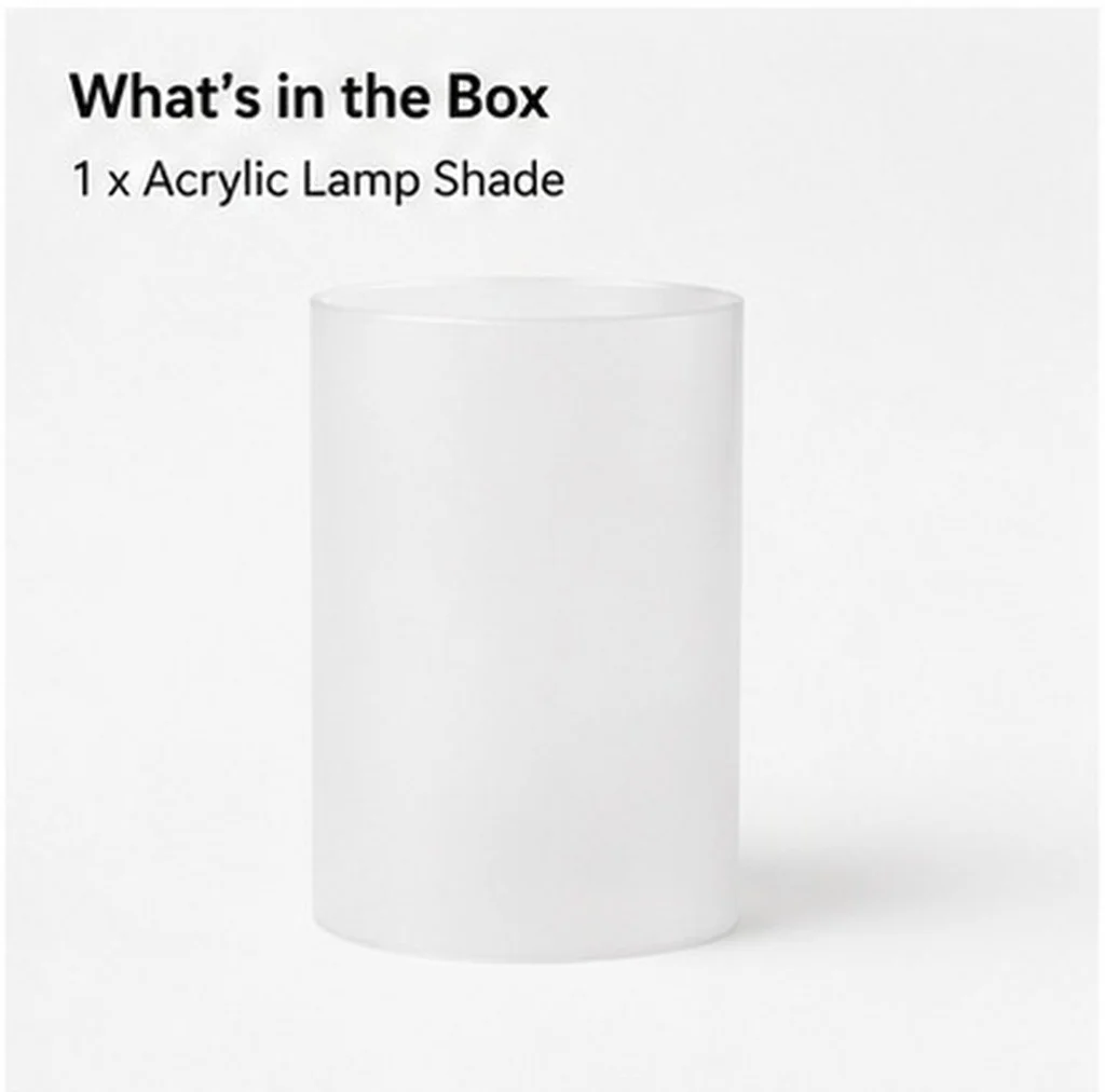 Decorative Acrylic Lampshade Table Lamp Shade Desk Lamp Cover Replacement Light Shade Modern Minimalist Home Interior Elegance