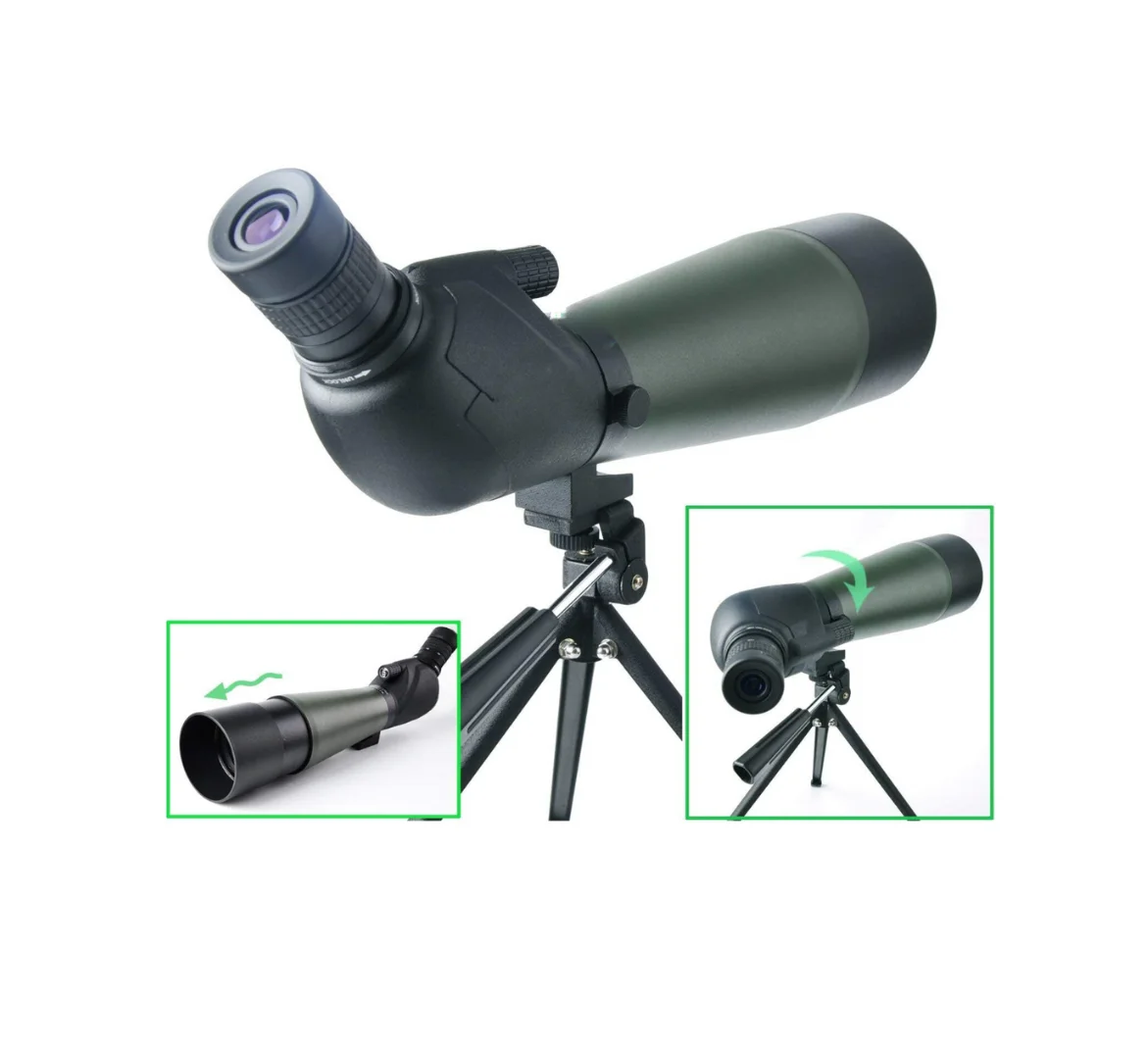 20-60 X 80 Porro Prism Spotting Scope- Waterproof Scope for Bird Watching Target Shooting Archery Range Outdoor Activities -with