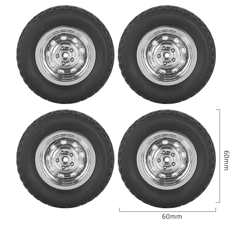 ABUM-RC rcカータイヤホイール,60mm,ld1297,ld1299,アップグレードパーツ,アクセサリー,4個