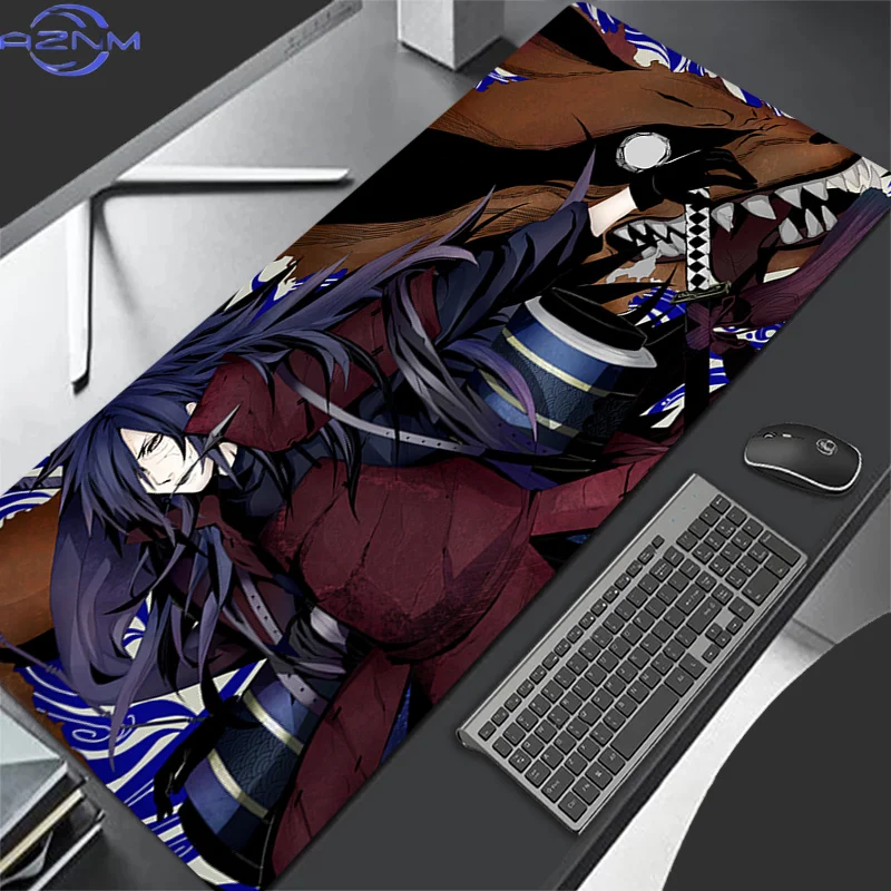 Mouse Pad Naruto Madara Uchiha PC Desk Mat Gamer Office Computer Carpet Keyboard Table Gaming Accessories Office Laptop Mousepad