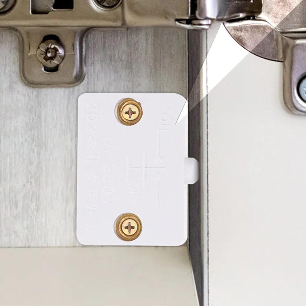 

5 Pcs Door Control Switch Closet Lamp Light Dresser Hinge Cabinet Wardrobe Lights Abs