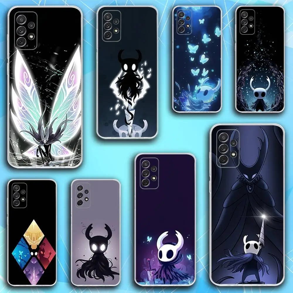 

Game H-Hollow Knight Phone Case For Samsung S30,23,21,22,20, FE lite,S10,9,8,7 PIus Note20ultra Soft Transparent