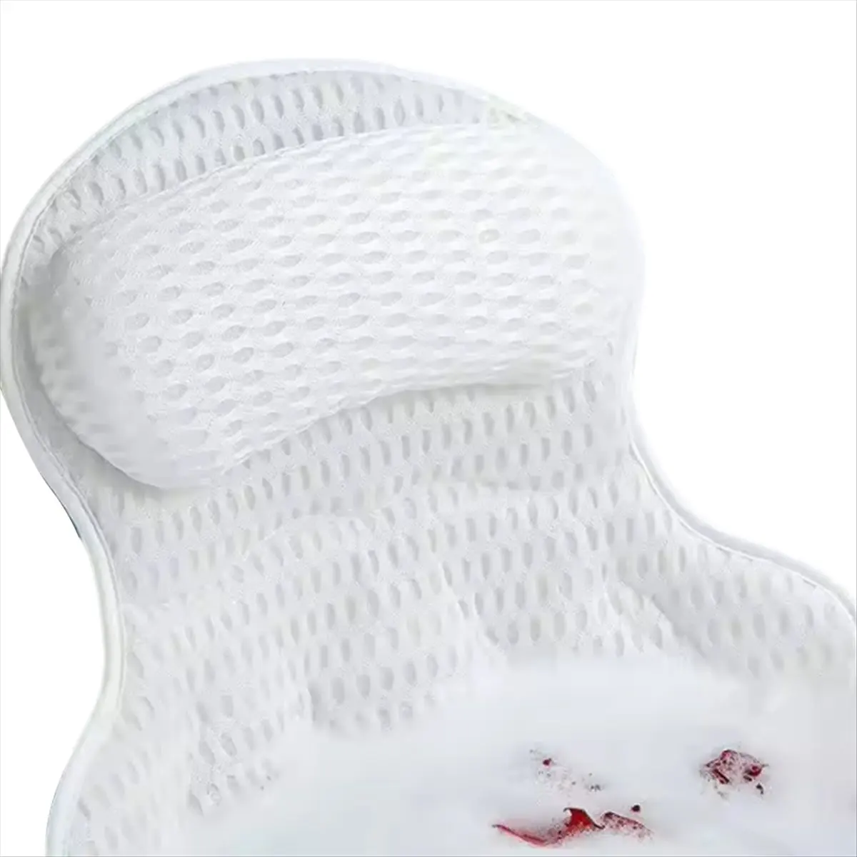 MALL Bathtub Pillow for Tub Neck and Back Support, Bath Tub Pillow Headrest with Soft 4D Mesh