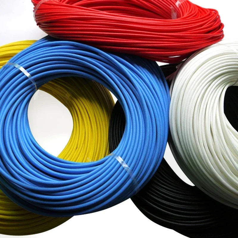 1 Meter ID 1 ~ 25mm Silicone Fiberglass Sleeving Flame Resistant Silicone Resin Insulate Cable Protect Tubing 200 Deg.C
