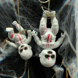 Muñeca colgante de bebé fantasma de terror, Bar de Halloween, patio fantasma, utilería, Festival, Feliz Día de Halloween, decoración 2024