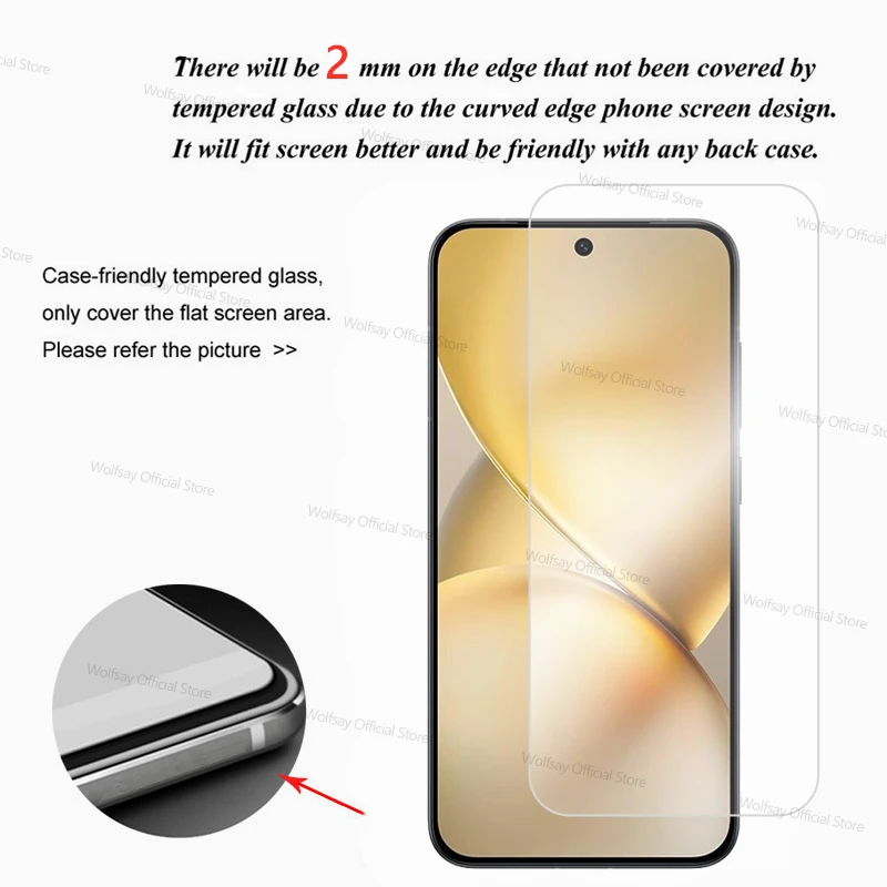 2/4PCS Screen Protector For Vivo X200 Pro mini Tempered Glass Vivo X200 Pro mini Full Glue Protective Glass Vivo X200 Pro mini