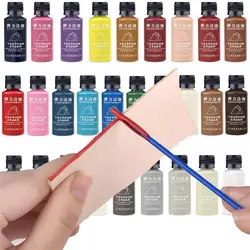 Leather Matte Edge Oil 30ml/Bottle Leather Dye Coloring Coats Edges Finish Supplies DIY Leather Craft Edges Paint Pigment