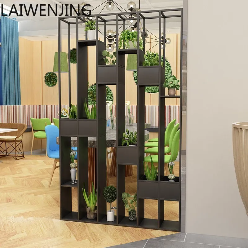 

SGF entrance decorative wall creative shelf wrought iron partition screen