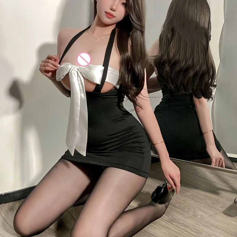 Frauen Dessous Exotische Sets Hause Schlafen Nachtwäsche Kleid Club Königin Sekretärin Lehrer Cosplay Rolle Spielen Uniform