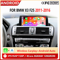 4G Android 14 Car Radio Video Multimedia Player 12.3''For BMW X3 F25 2011-2016 NBT System DSP Stereo WIFI
