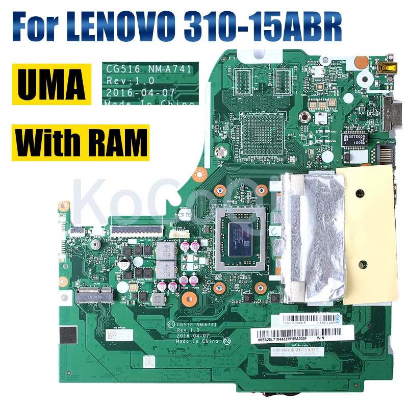 Imagem -03 - Placa-mãe Portátil para Lenovo 31015abr Notebook Mainboard Nm-a741 Am960p 2160867071 2g Ram Teste