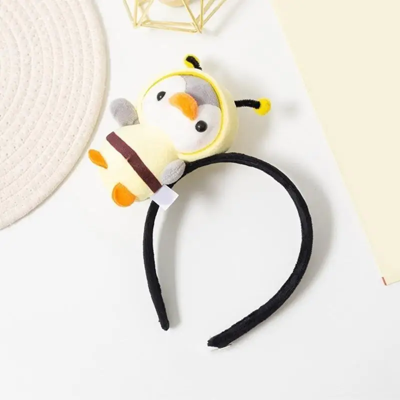 

652F Doll Headbands Halloween Penguins for Party Headwear for Vacation Travel