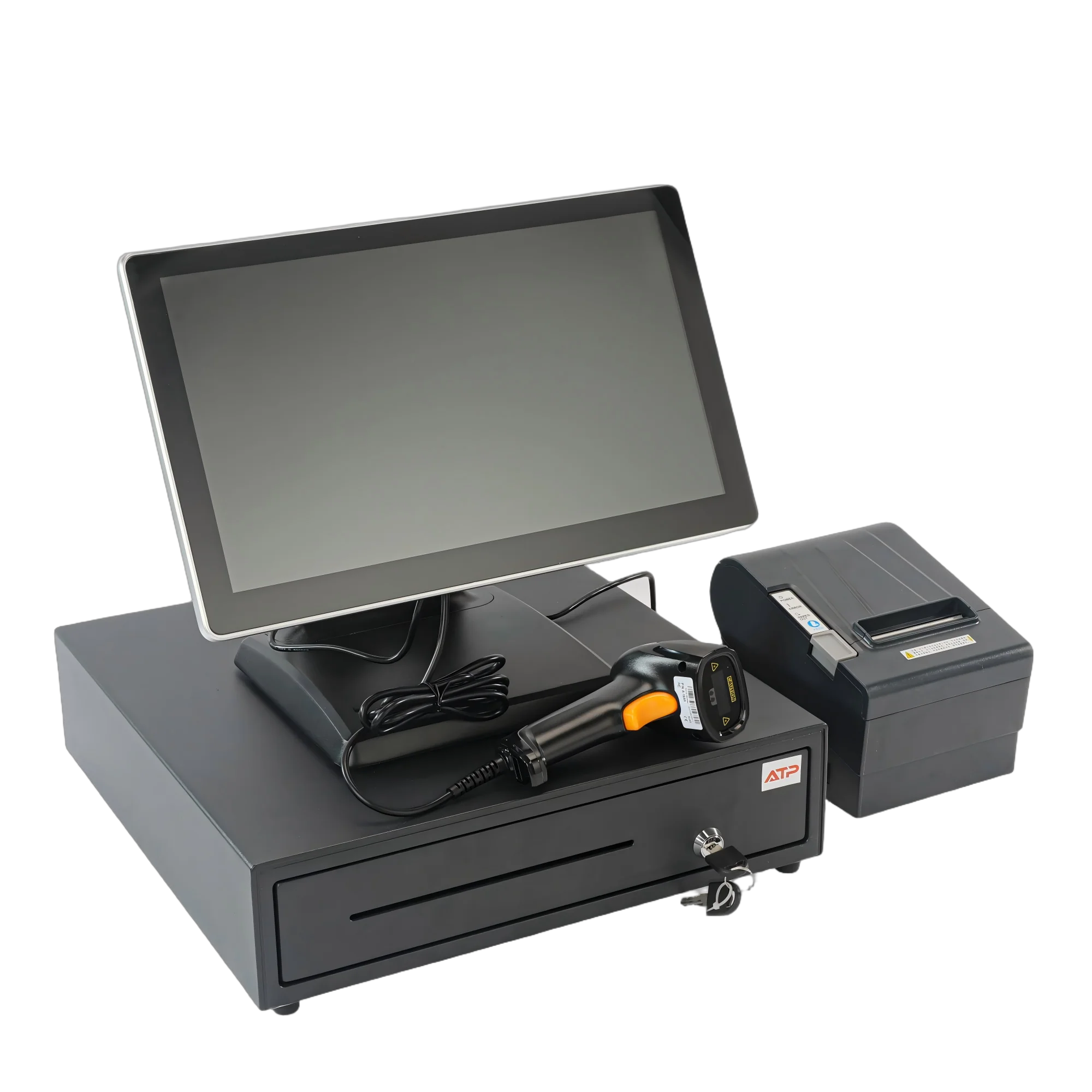 Desktop Type Touch Screen POS Ordering Machine with Windows/Android OS Wi-Fi 6 Bluetooth 5.2 for Restaurants Retail Shops TS156
