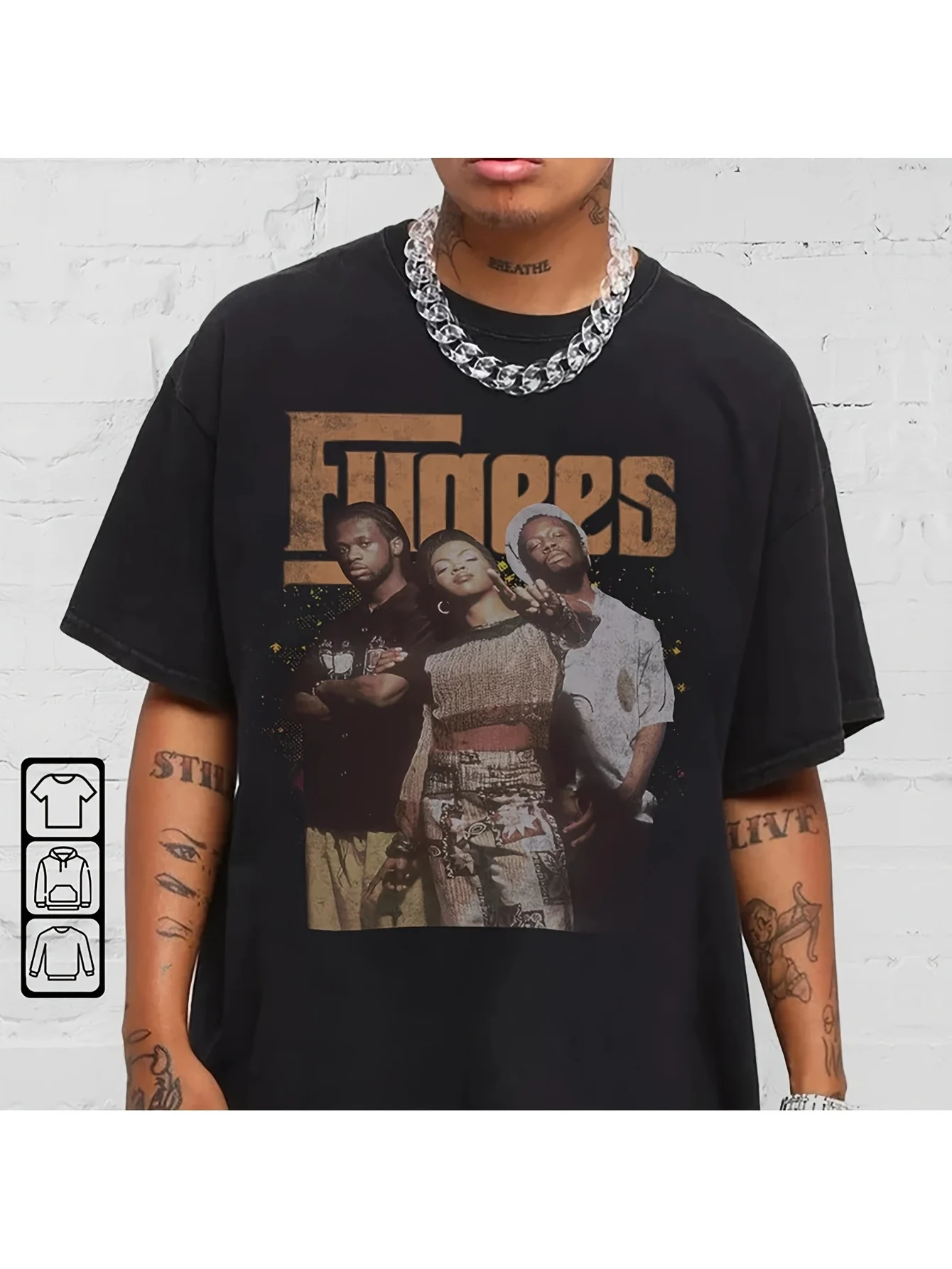 Short Sleeve T-Shirts 2026 New Summer Loose Retro Plus Size T-Shirt 90S Hip-Hop Retro Pattern T-Shirt - Black Casual Street Men'S Short Sleeve Round Neck Shirt Machine-Washable Retro Hip-Hop Top Suitable for Any Season Local Warehouse Delivery Men'S
