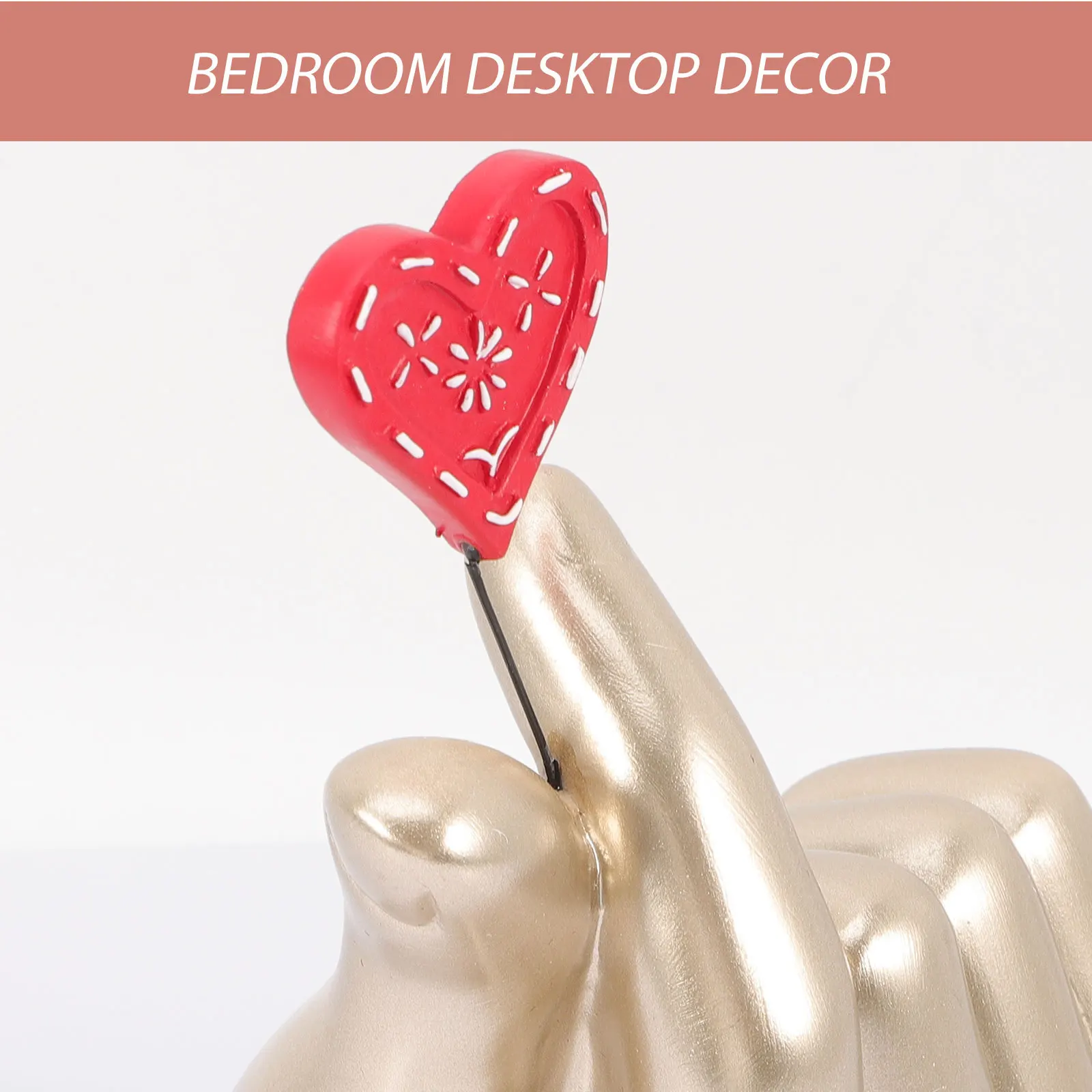 

Hand Love Shape Resin Ornament Desktop Decoration Bedroom Living Room Home Decor Hand Sculpture Love Finger Crafts