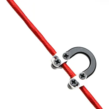 1set Bogenschießen D Schleife Verbindung Bogen Metall U Nocke D Ring mit Schraubendreher für Outdoor Schießen Jagd Installation Zubehör