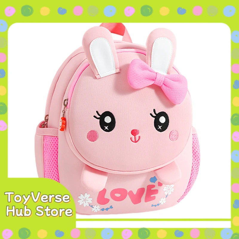 

Cute Rabbit School Bag For Toddler Girls - Super Light Kindergarten Backpack 3-7 Years, Birthday Gift For Preschool Baby Child