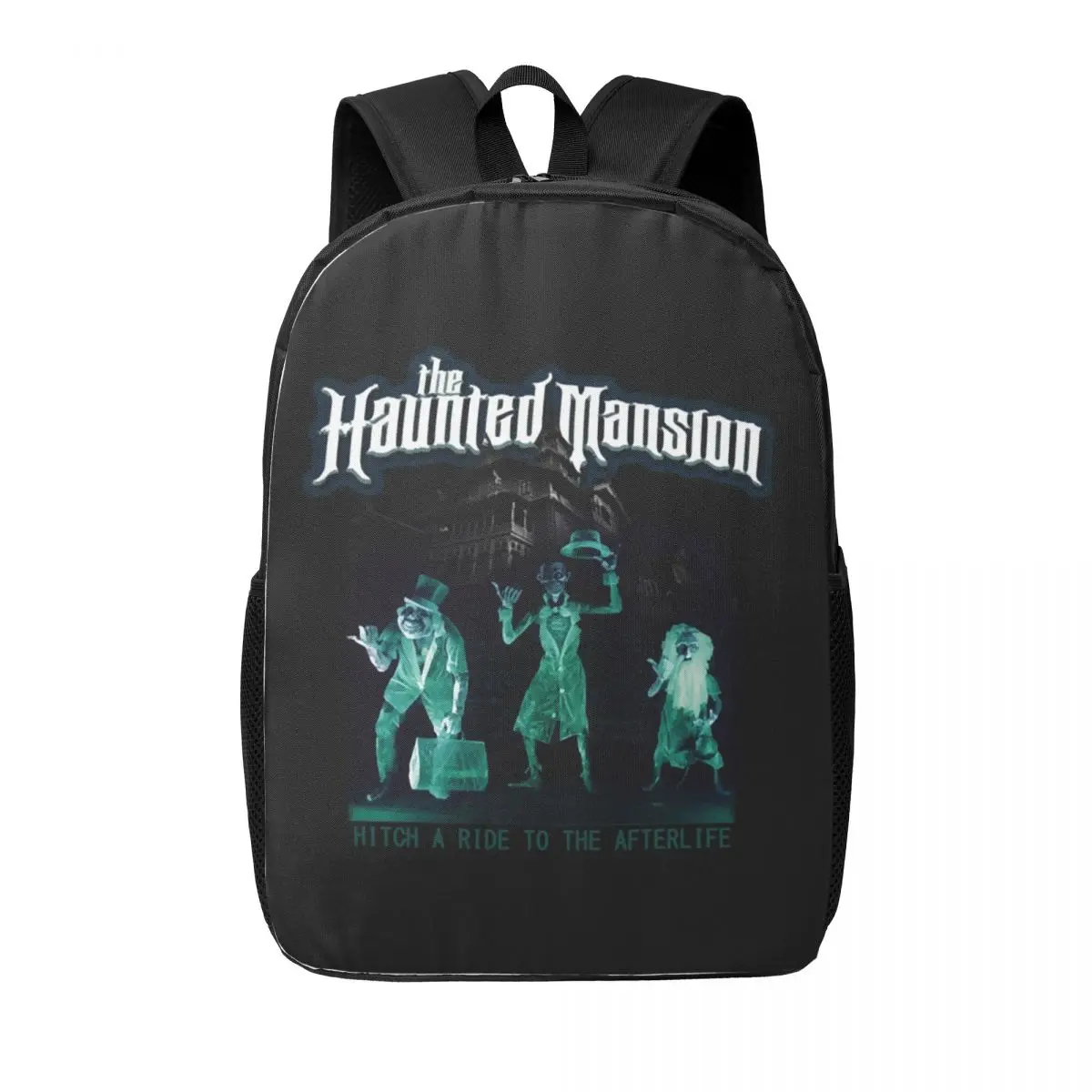 Custom Haunted Mansion Movie Laptop Backpack Men Women Fashion Bookbag for School College Student Bag