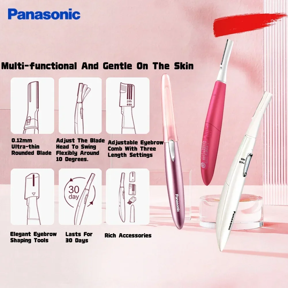 باناسونيك 3 خيارات ألوان الكهربائية أداة قص الحواجب المرأة الخاصة الحاجب تشكيل جهاز المبتدئين ودية الحاجب أدوات التهيأ