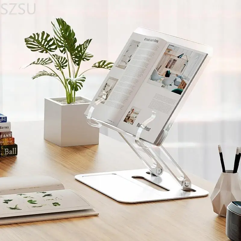 SZSU Tablets Adjustable Stand Pad Holder Folding Bracket Anti-slip with Sliocone Pad