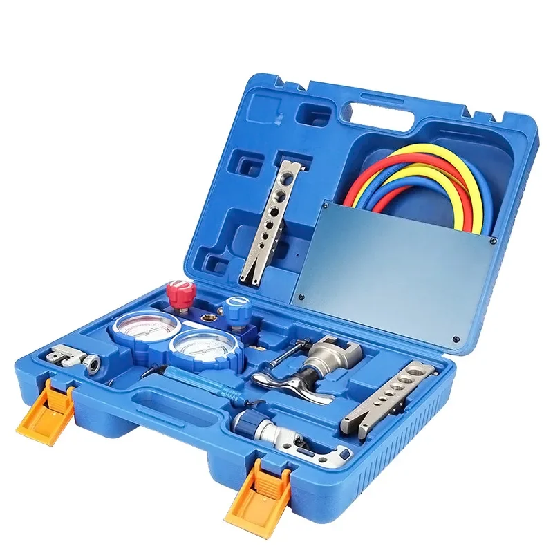 

China factory hvac tools tube cutter set Manifold gauge Refrigeration tool Tubber Cutter Set R22 kits flaring tools AC.135.729