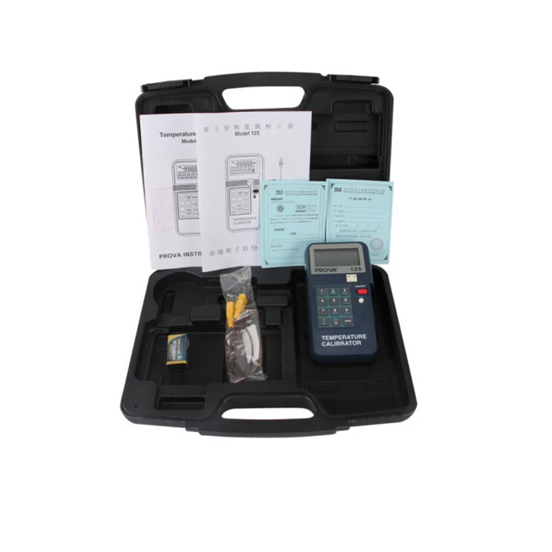 

125 Temperature Calibrator Thermocouple Auto Ramp & T Function