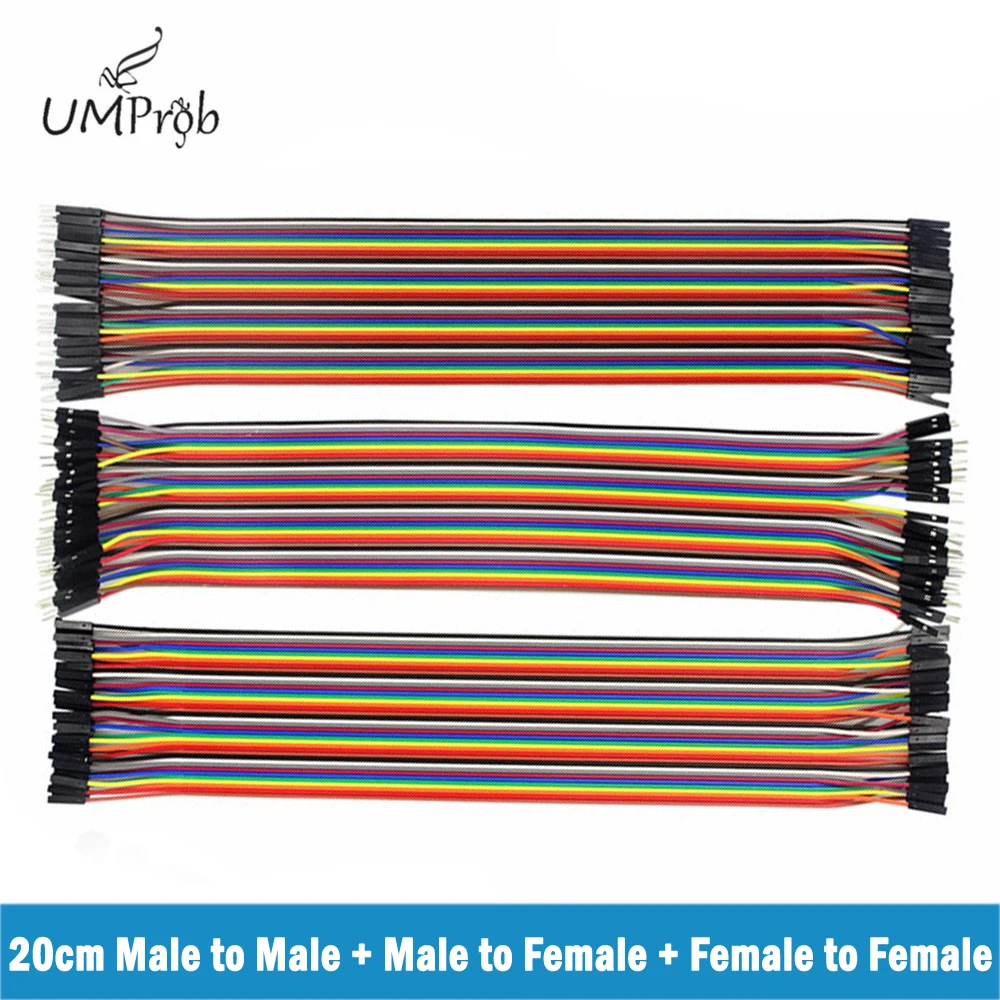 Dupont Line  20cm Male to Male + Male to Female + Female to Female Jumper Wire Dupont Cable For Arduino DIY KIT