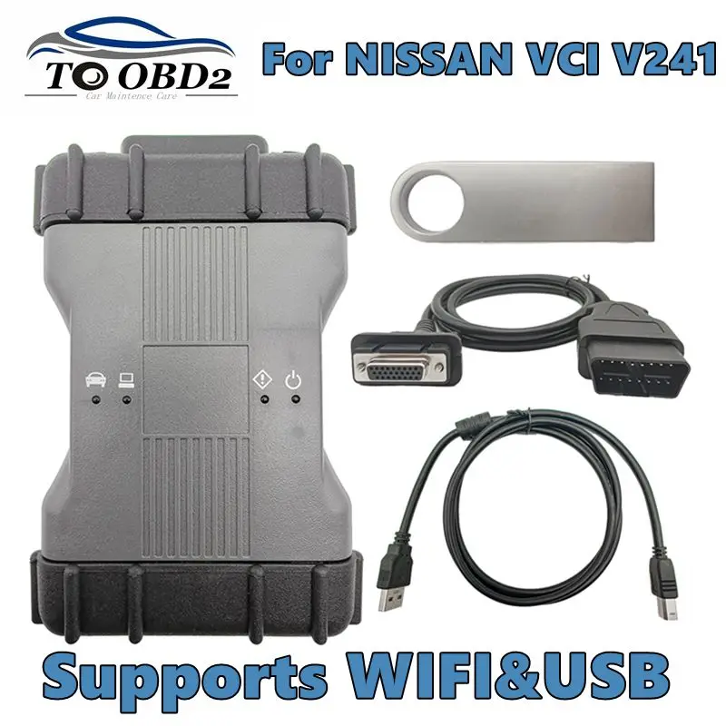 Newest WIFI for NISSAN VCI OBD2 Immobilizer Key Programming Version V241 OBD2 Diagnostic Tool with Consult III Plus