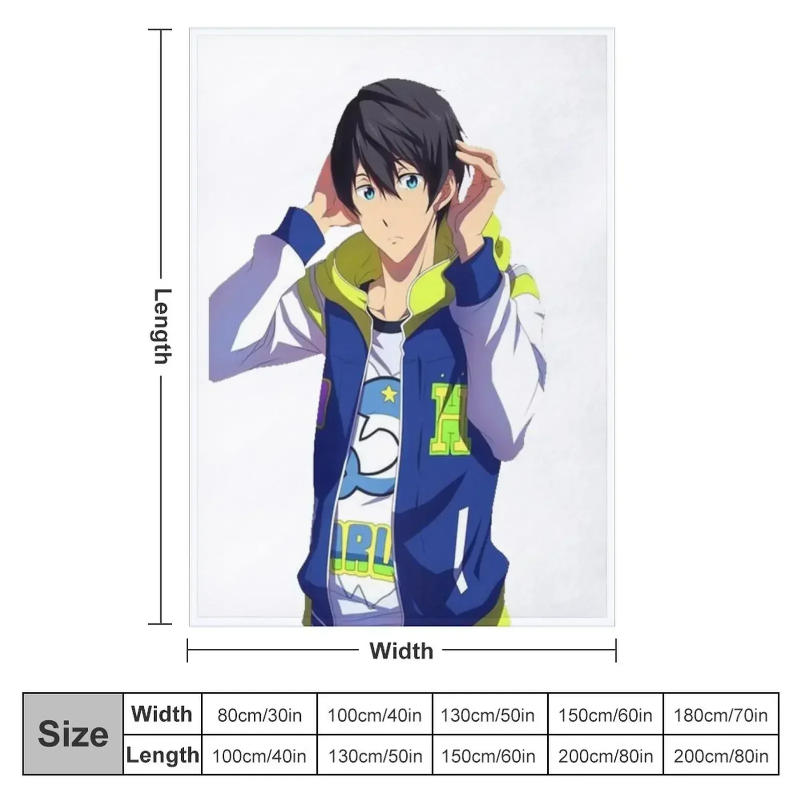 Haruka Nanase Throw Blanket Picnic Blankets For Bed Blankets